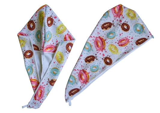 Quick-dry hair wraps - Donuts