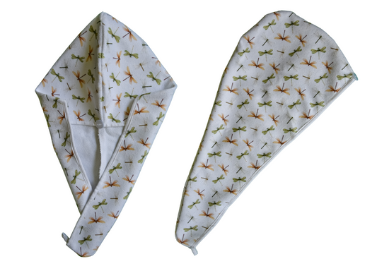 Quick-dry hair wrap - Dragonflies