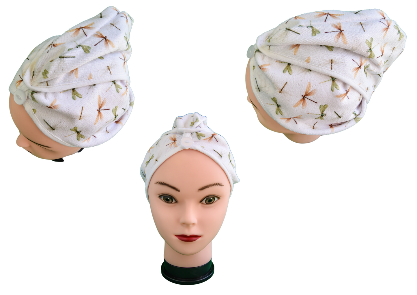 Quick-dry hair wrap - Dragonflies