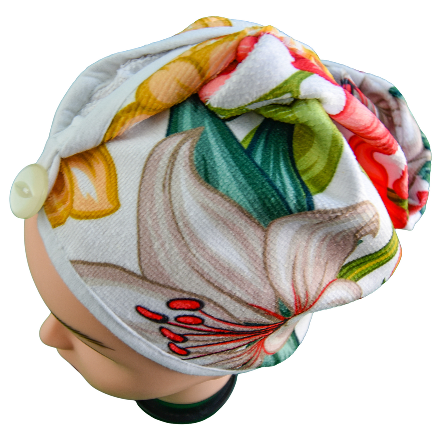 Quick-dry hair wrap - Florally