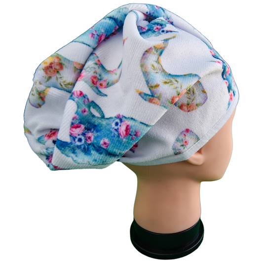 Quick-dry hair wrap - Whale Tale