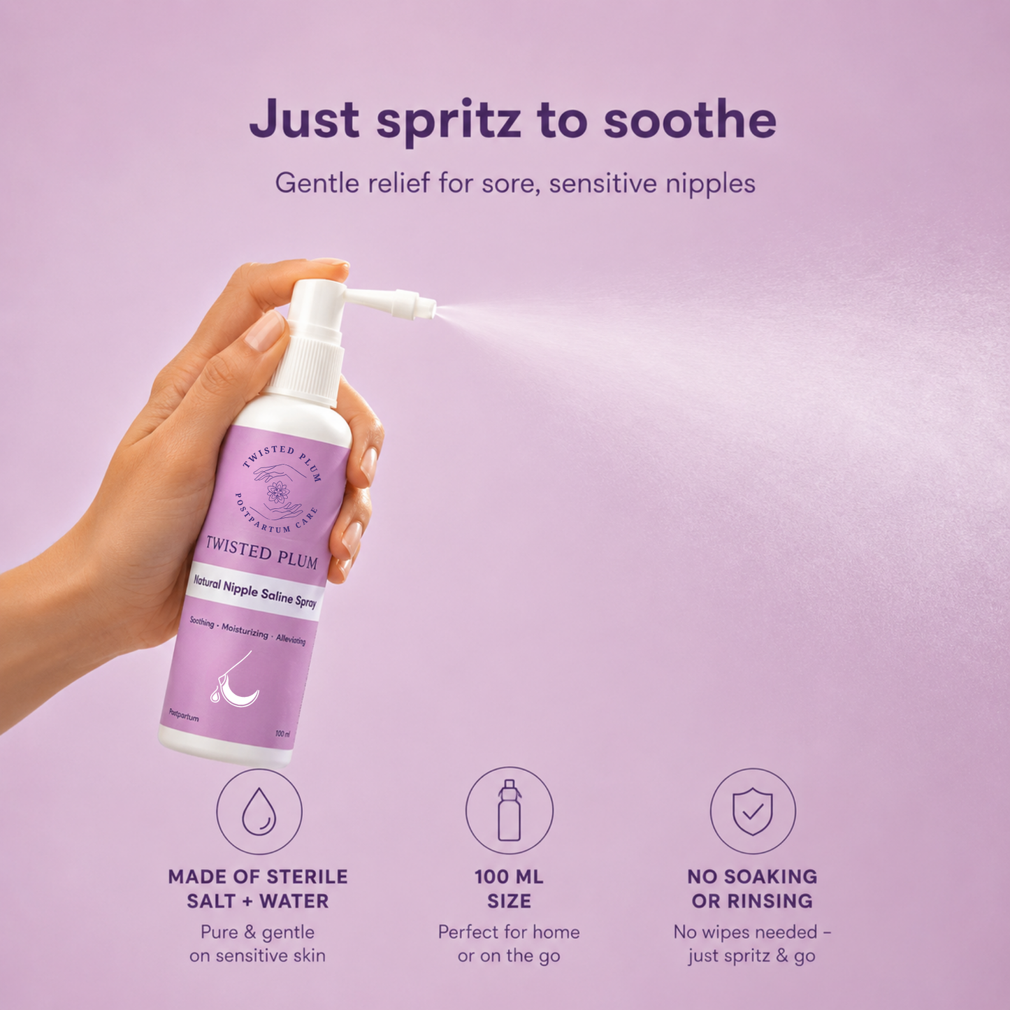 Cracked Nipple Saline Spray | 100ml