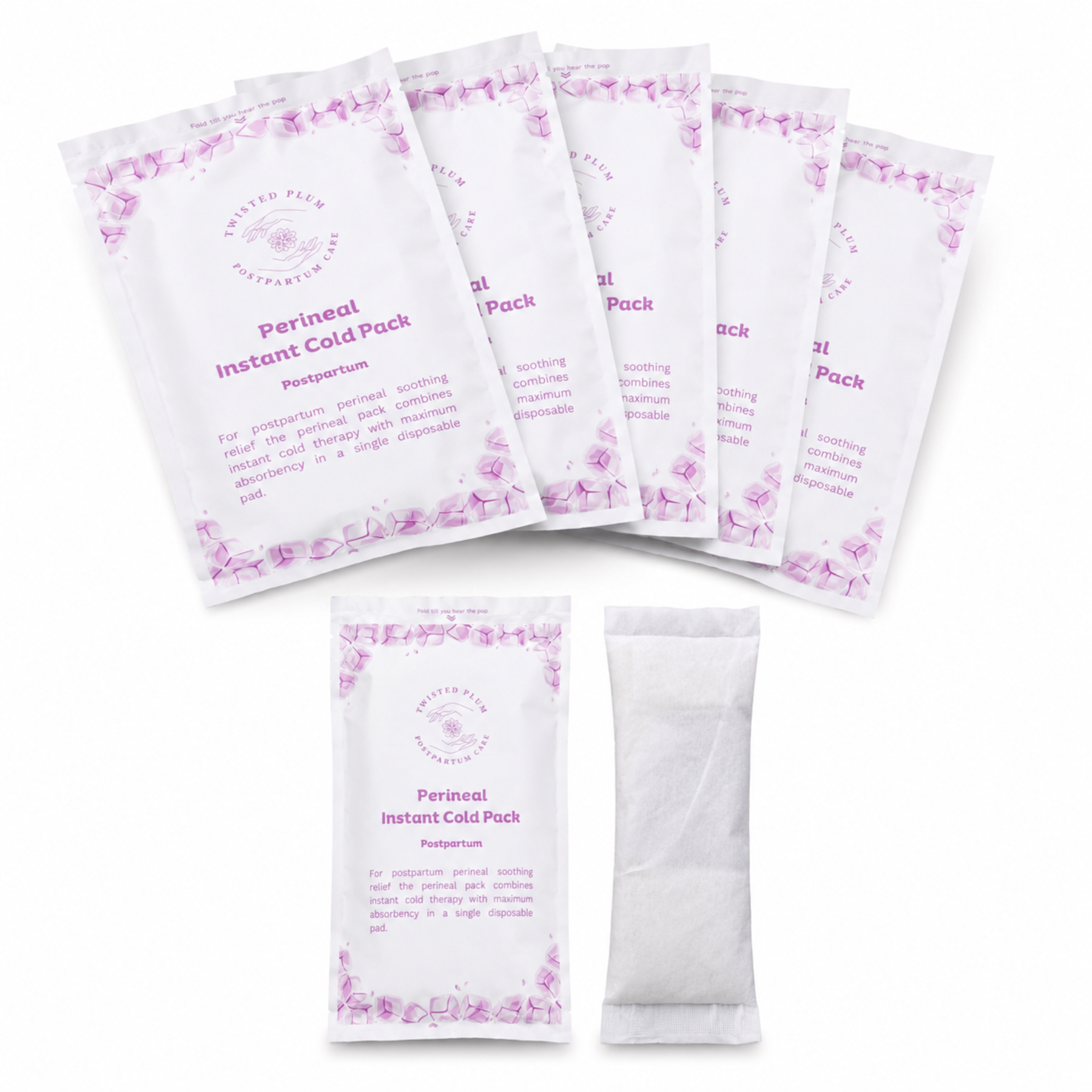 Instant Ice Maxi Pads for Postpartum Relief by Twisted Plum