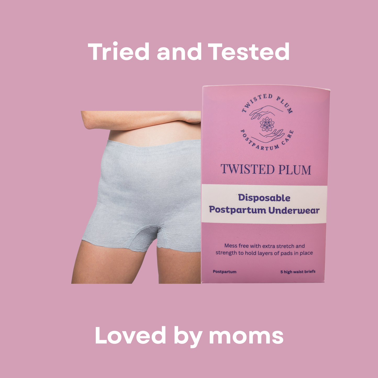 Boyshort Disposable Postpartum Underwear
