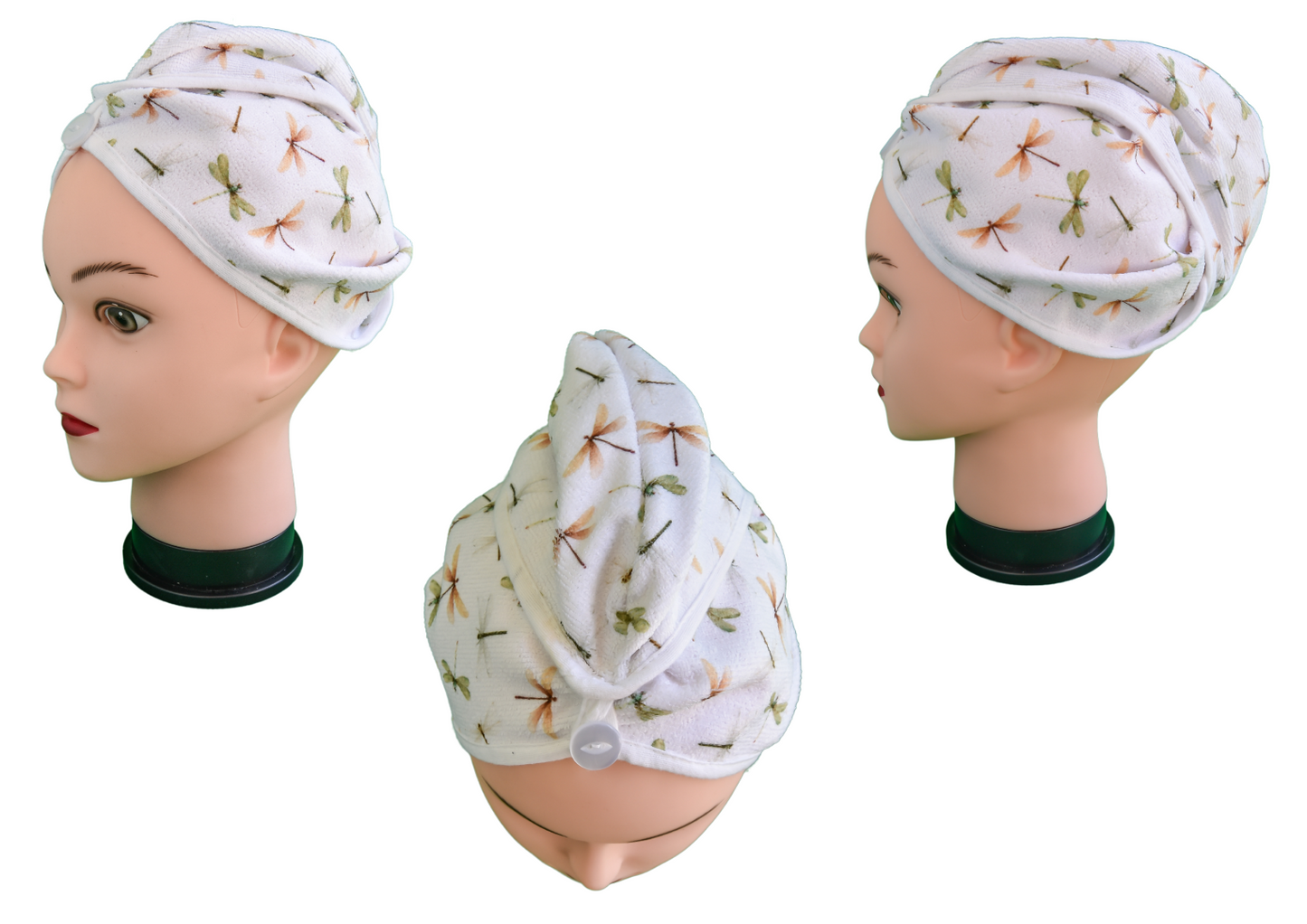 Quick-dry hair wrap - Dragonflies