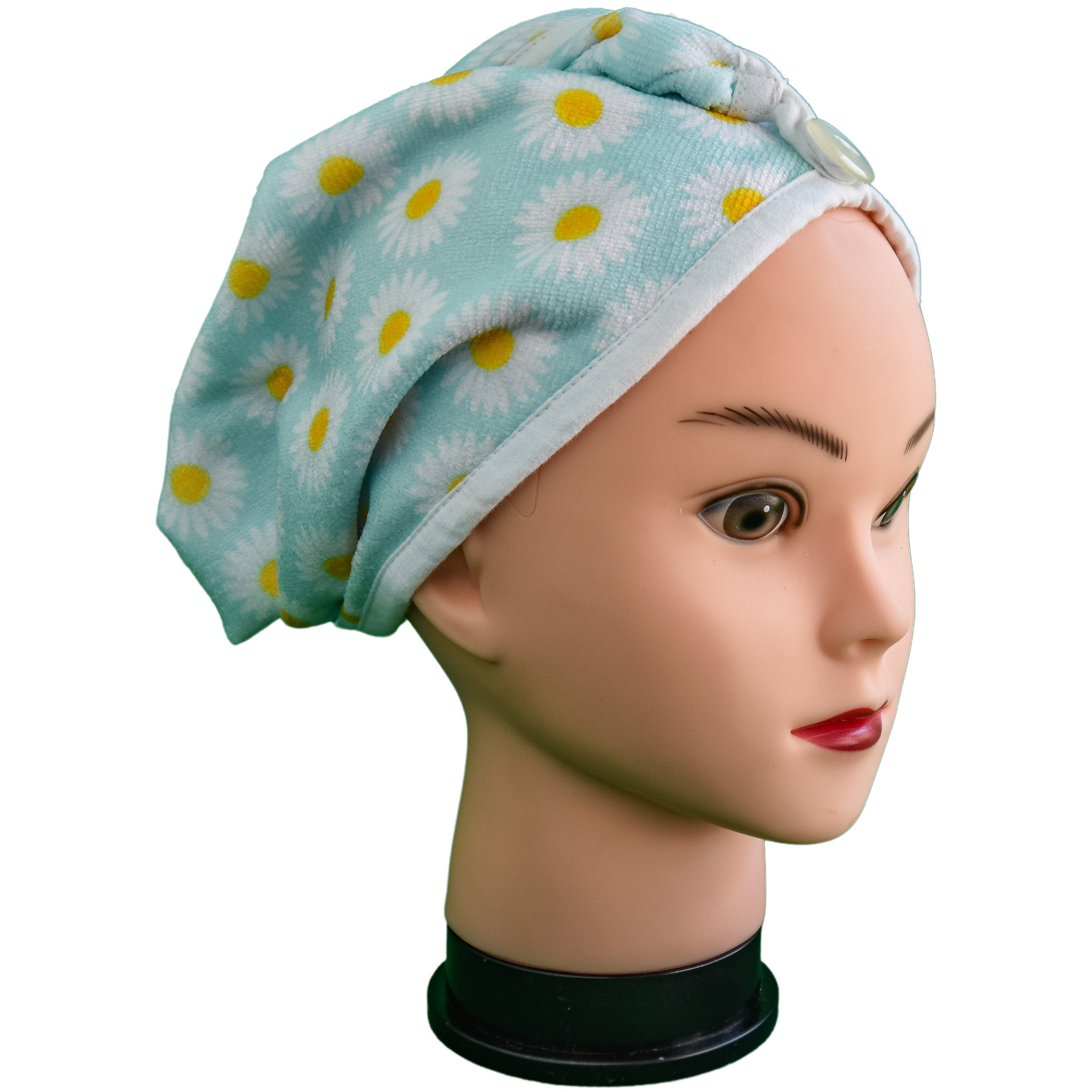 Quick-dry hair wrap - Blue Daisies