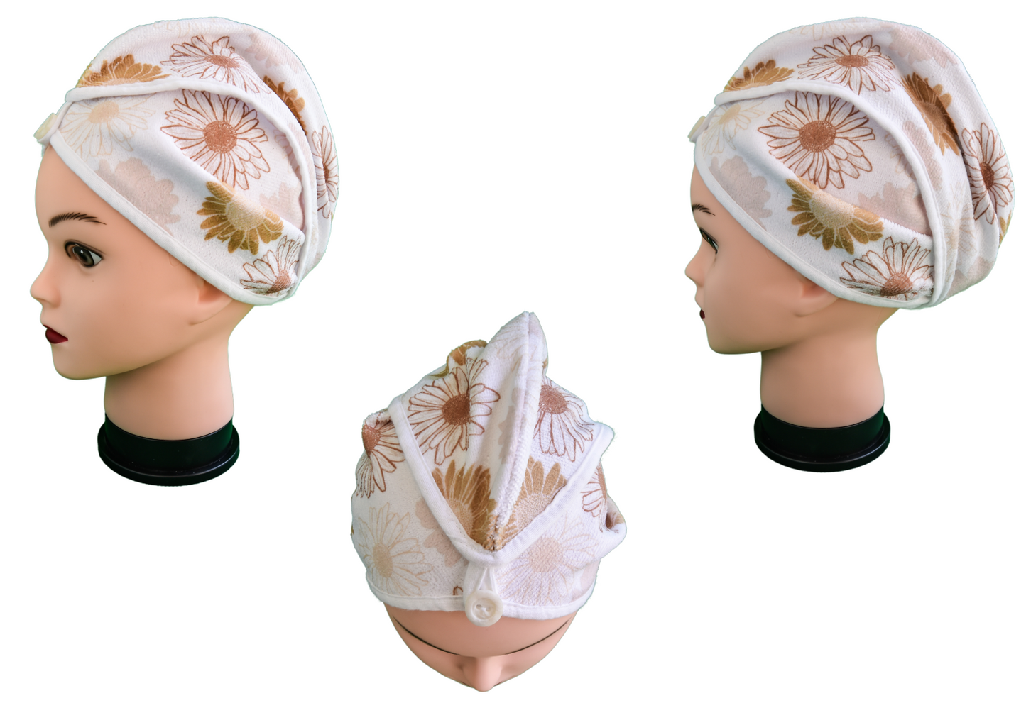 Quick-dry hair wrap - Boho Daisy
