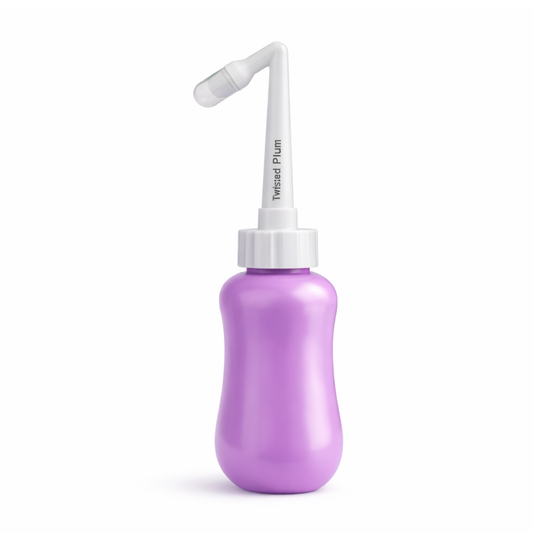 Upside Down Peri Bottle for Postpartum Hygiene by Twisted Plum for perineal 