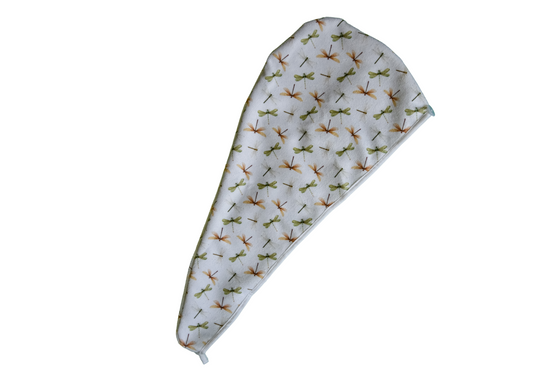 Quick-dry hair wrap - Dragonflies