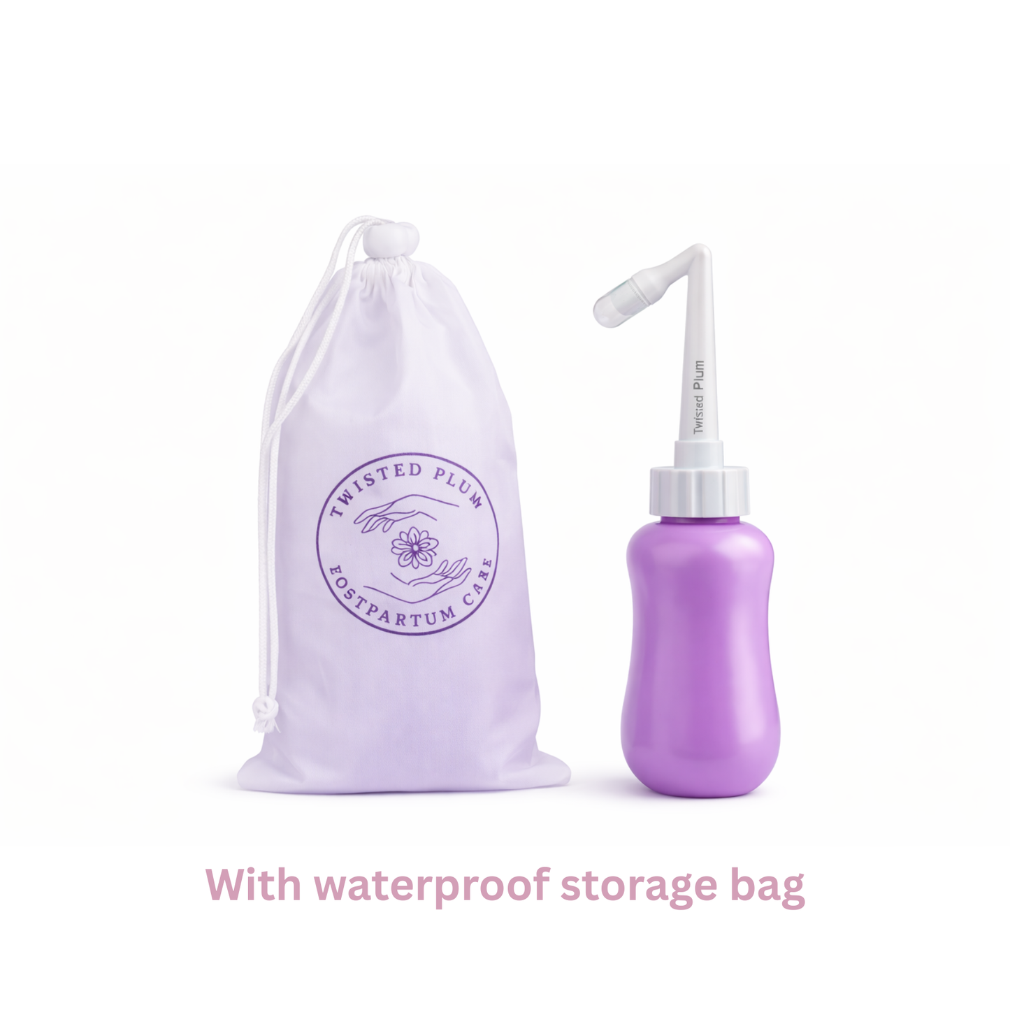 Upside Down Peri Bottle for Postpartum Hygiene by Twisted Plum for perineal 