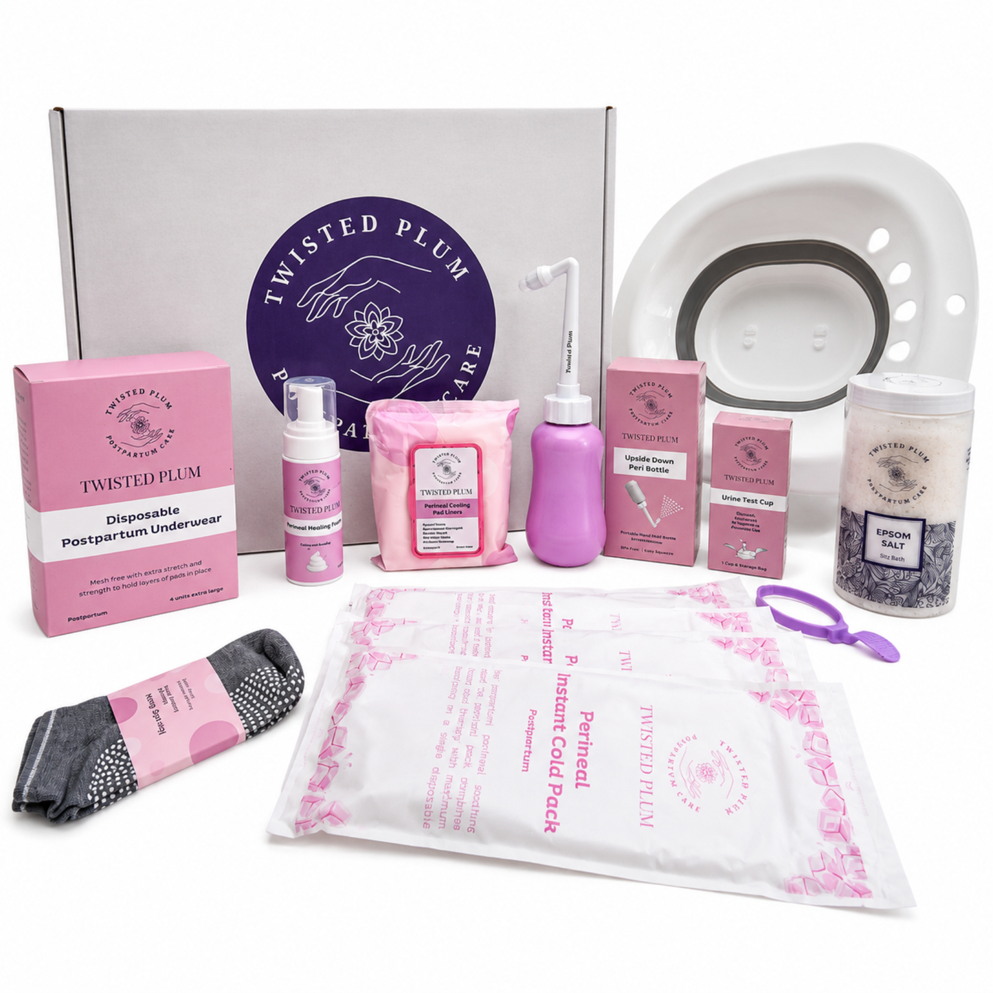 Twisted Plum Vaginal Birth Recovery Kit + Sitz Bath