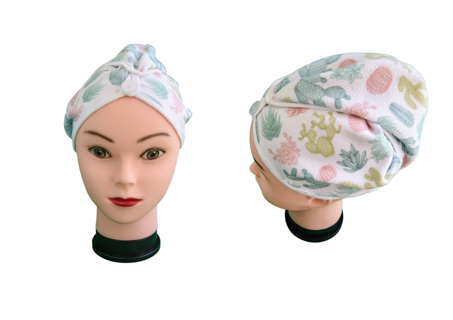 Quick-dry hair wraps - Succulents
