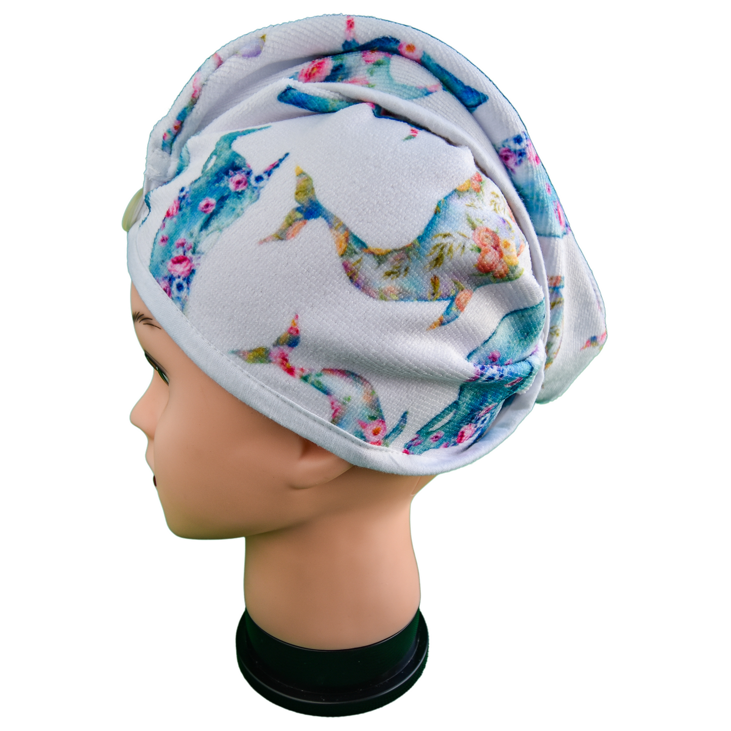Quick-dry hair wrap - Whale Tale