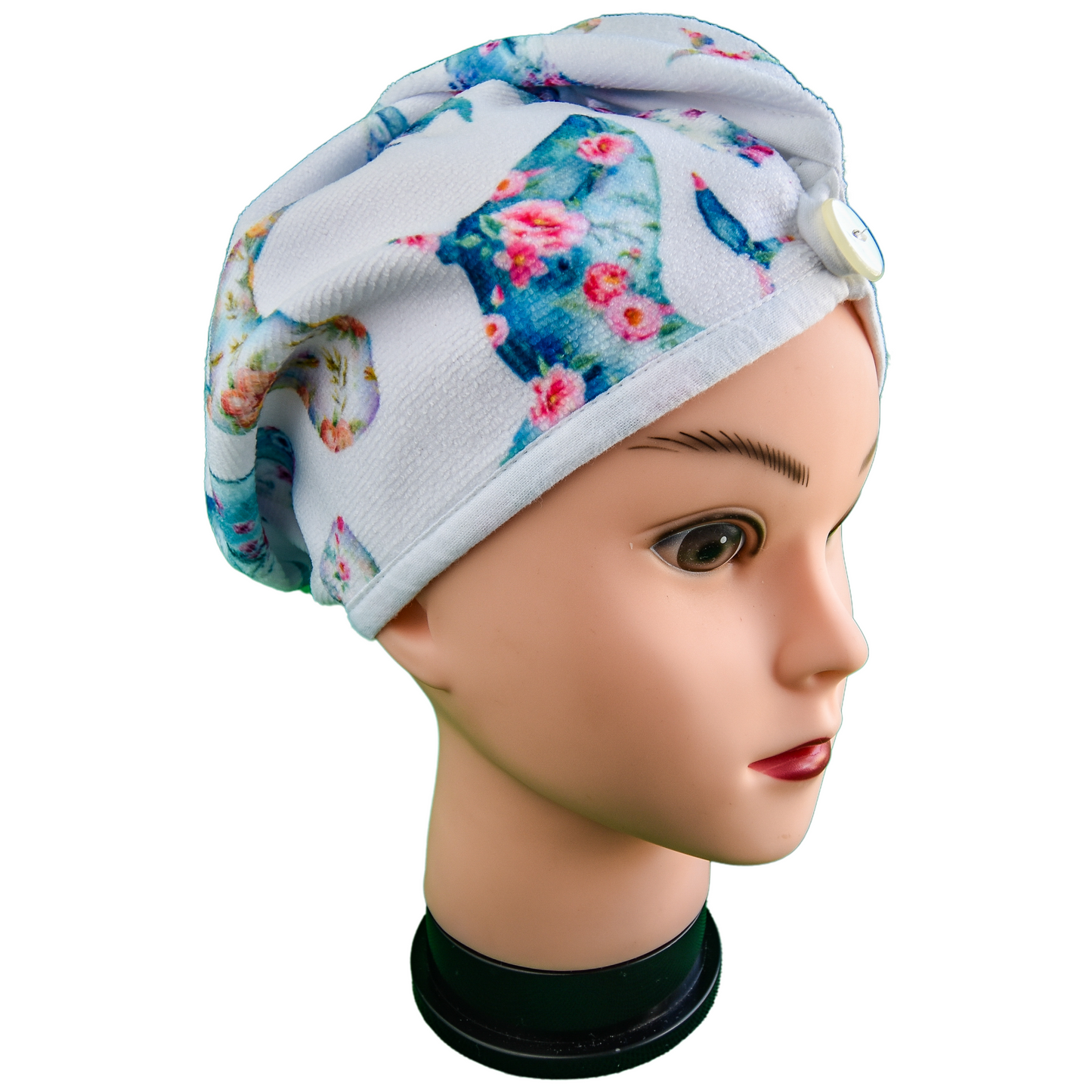 Quick-dry hair wrap - Whale Tale