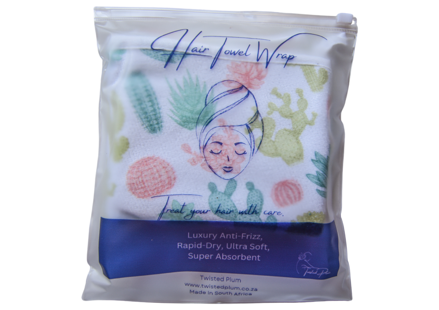 Quick-dry hair wraps - Succulents