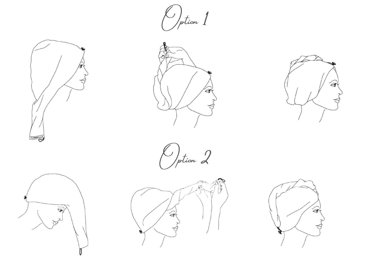 Quick-dry hair wrap - Whale Tale