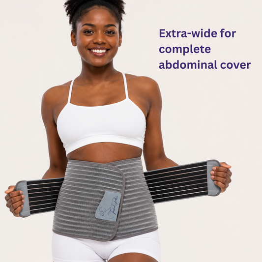 Bamboo Charcoal Belly Band - Twisted Plum