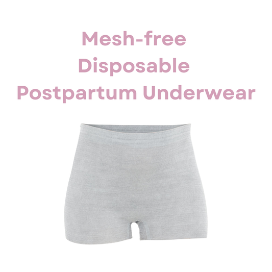 High-Waist Boy Short Disposable Postpartum Underwear by Twisted Plum for postpartum comfort