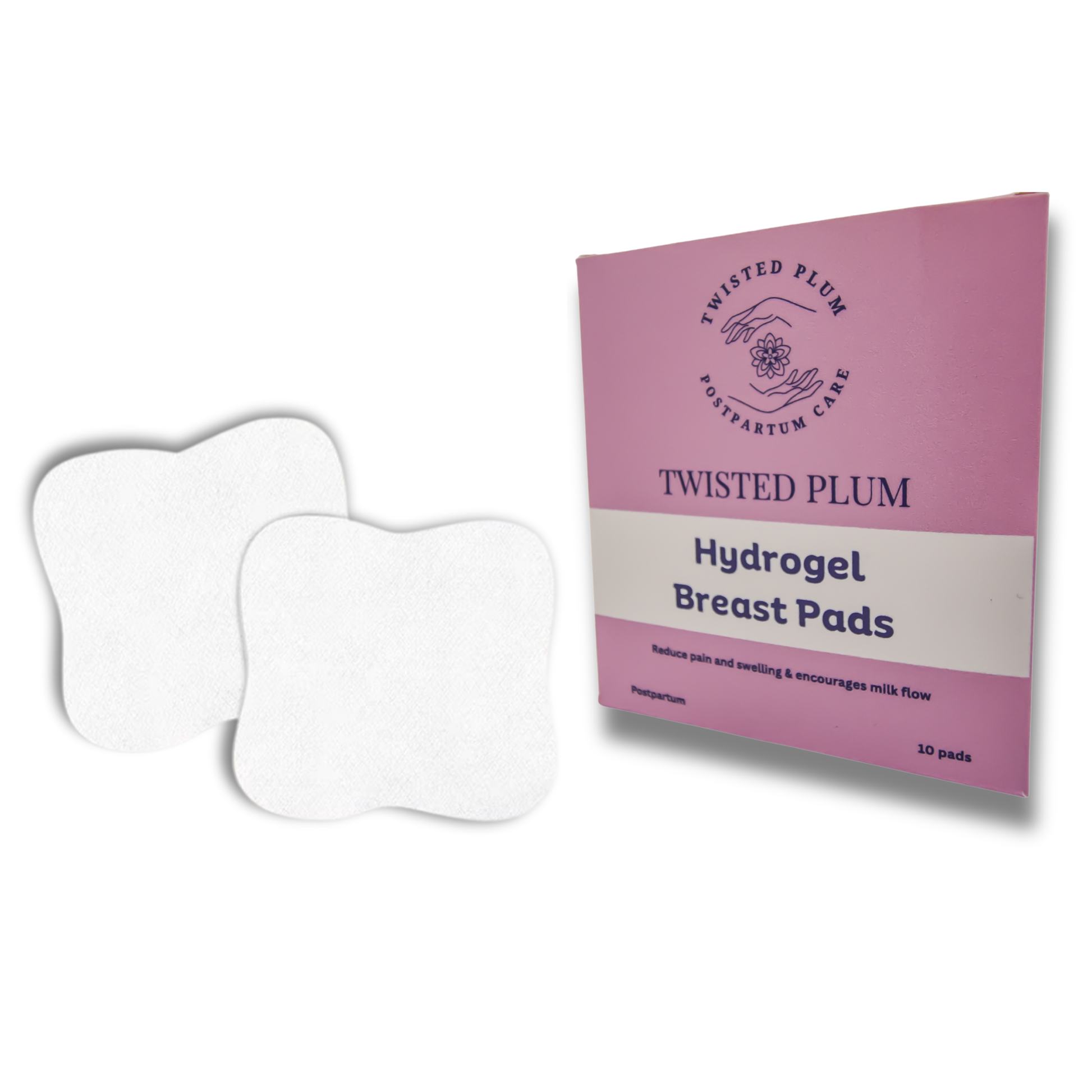 Hydrogel Nipple Pads for Breastfeeding Relief by Twisted Plum for postpartum recovery