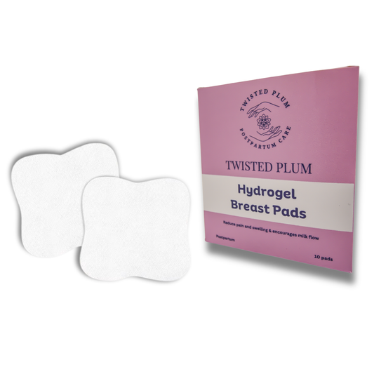 Hydrogel Nipple Pads for Breastfeeding Relief by Twisted Plum for postpartum recovery